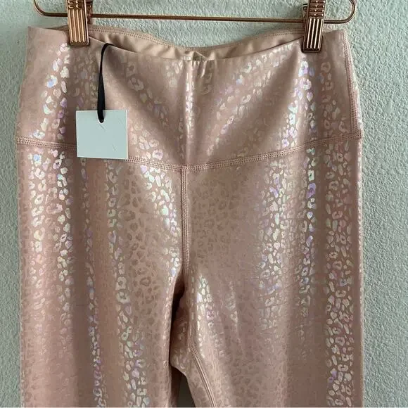 NWT IVL Collective Active Iridescent High Waist Leggings Leopard 8 - Picture 11 of 12